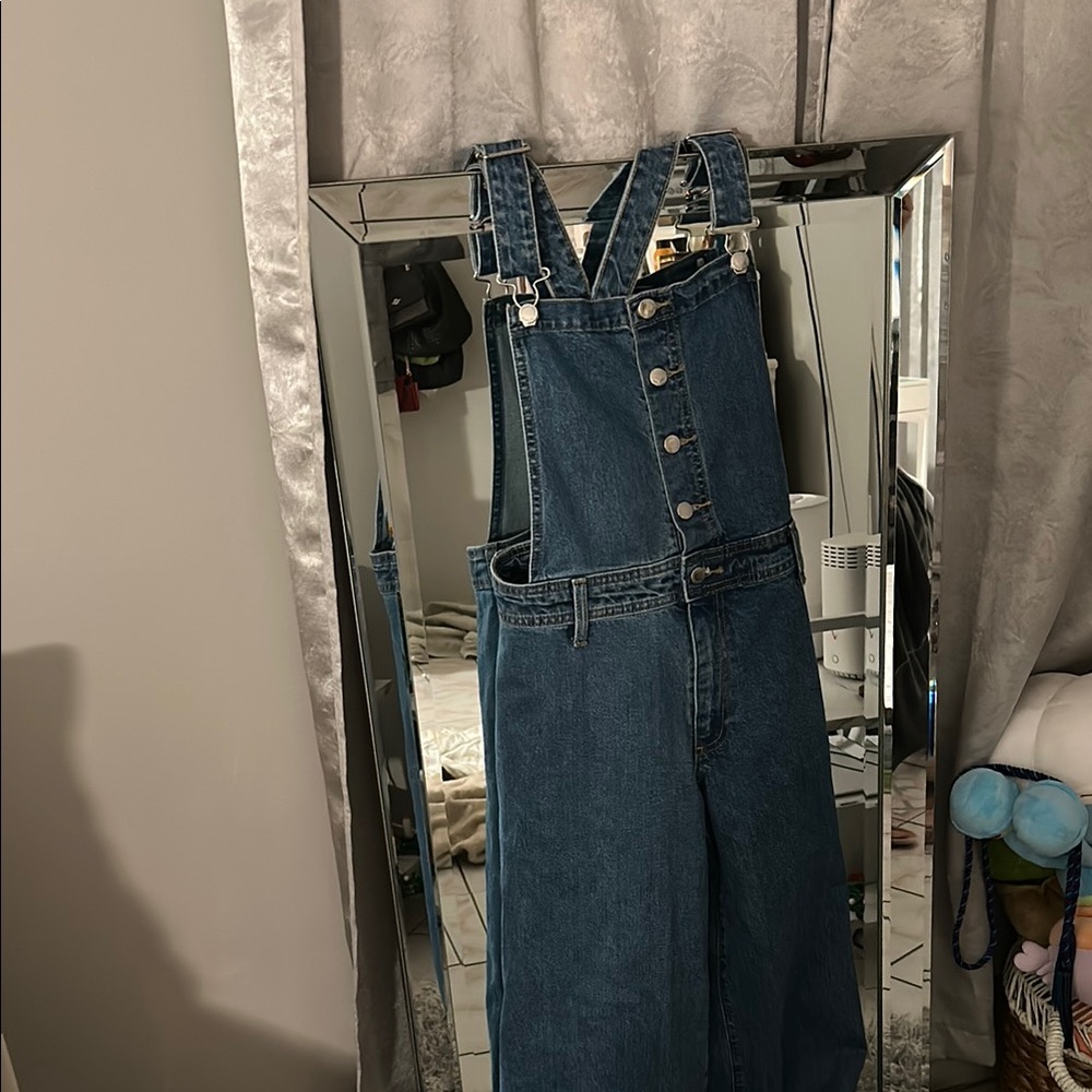 Stylish Blue Denim Overalls